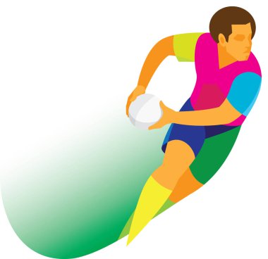 Genç rugby oyuncusu bir saldırı başlattı