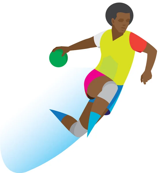 A young girl is a netball player who throws the ball into the ri Stock