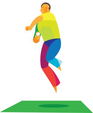 Bowling topu atlamada sunar.