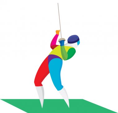 Bir eskrimci dövüşü kazandı