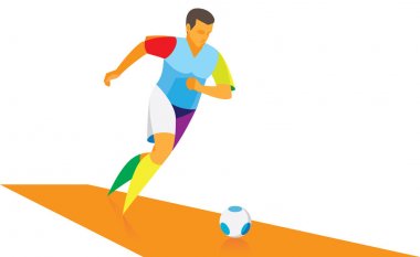 Genç bir futbolcu takımını saldırmaya başlar