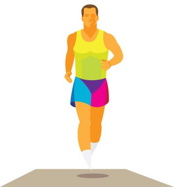 kolay koşu çalışan genç atlet