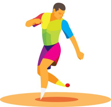 Genç bir adam Footbag Freestyle yarışmalar juggles