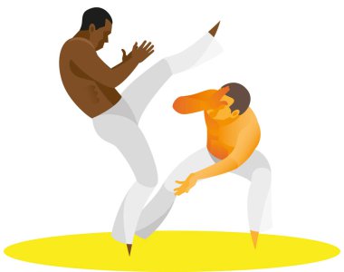 Brezilya Ulusal martia iki savaşçıları için gösterge düello