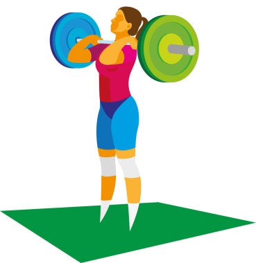 Sibop İtecek Mili genç kadın halterci gerçekleştirir