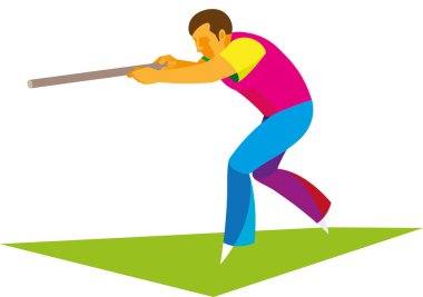 sopası ile Rus Halk spor oyunda oyuncu