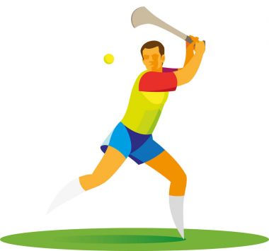 Genç atlet bir İrlandalı bir hokey oyuncusu