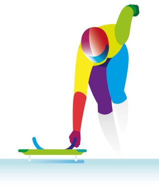 iskeletler genç atlet çalıştırmak başlar