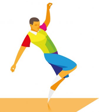 Genç adam fitness eğitmeni dans programı temel öğretiyor 