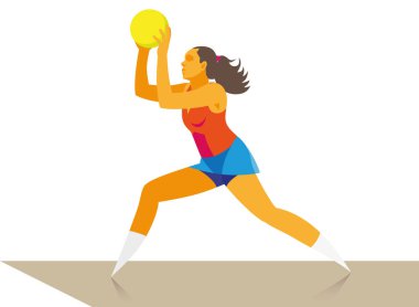 opponen saldırılar bir öğrenci netball oyuncu genç bir kızdır