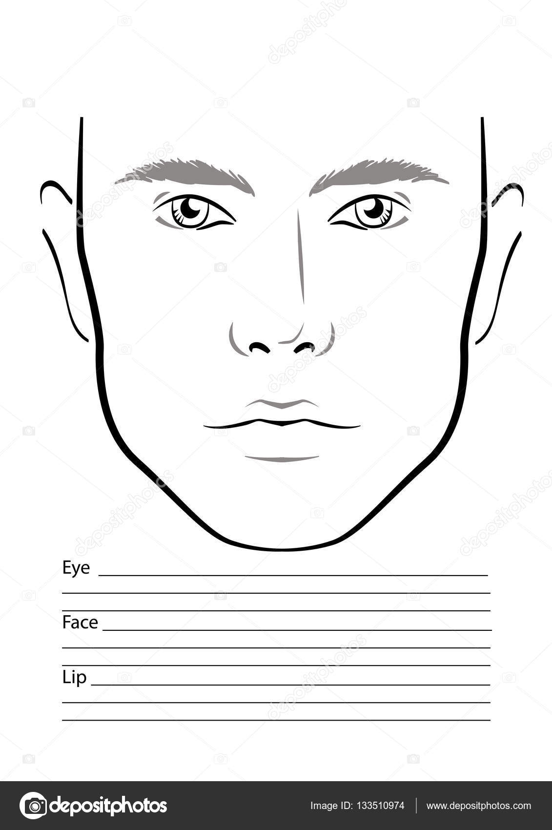 Male Face Charts For Makeup Saubhaya Makeup