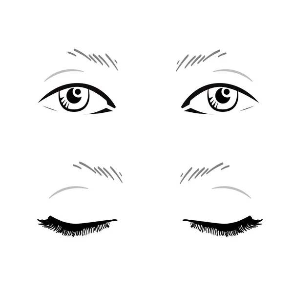 Blank Eye Makeup Template