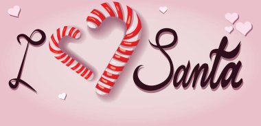 Başlık: Noel Baba seviyorum. resimde bir Noel Tema