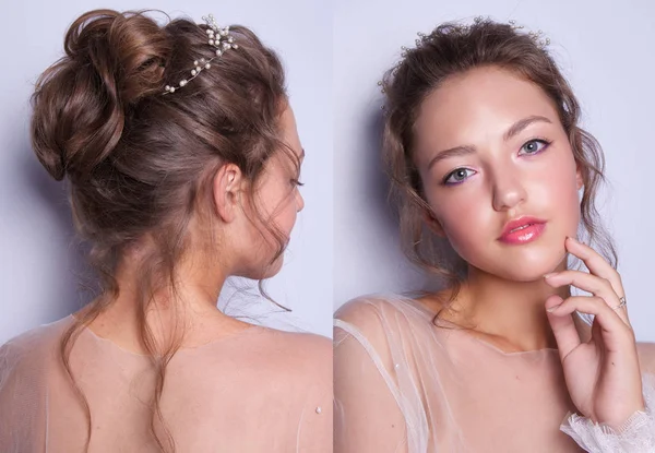 Portrait de femme avec coiffure — Photo