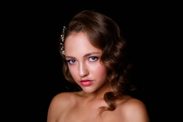 Portrait of woman with hair style — Stock Photo, Image