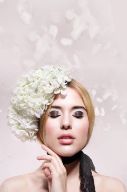 güzel moda kadın portresi