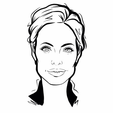 02 Şubat 2020: Amerikalı aktris, film yapımcısı ve insancıl Angelina Jolie Pitt 'in çizimi.