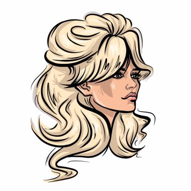 Kalininingrad, Rusya 13 Şubat 2020. Brigitte Bardot portre çizimi. 