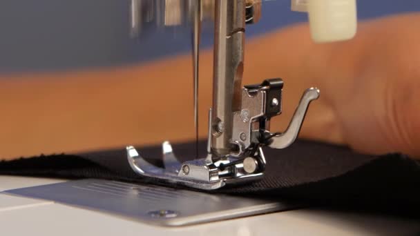 Sew stitches. Close up — Stock Video