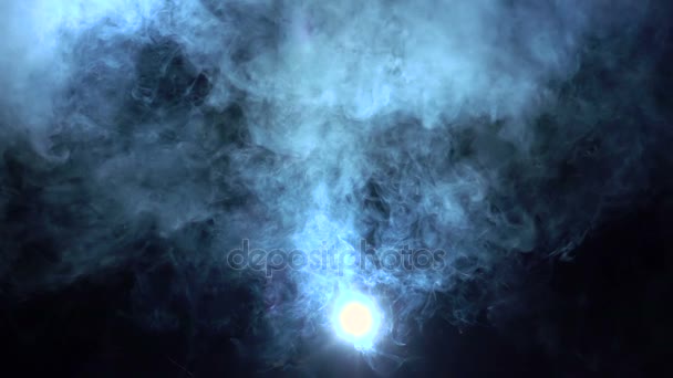 Futbol koruyucu formu duman ile çalışır. Ağır çekim — Stok video