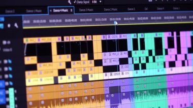 Video düzenleme zaman çizelgesi kare