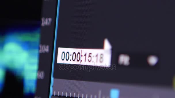 Video Editing Software-timer — Stockvideo