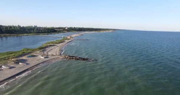 Vue Aérienne. Vue sur la plage et la baie 