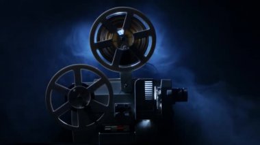 Vintage eski 8 mm film projektör