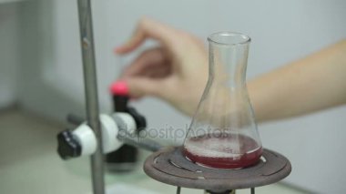 Flask plaka üzerinde Isıtma