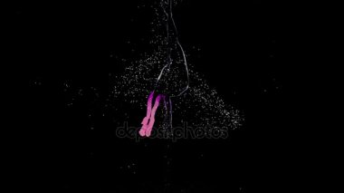 Pilon üzerinde dönen bir kız striptizci silüeti. Çizim bilgisayar