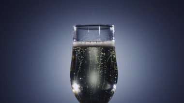 Ağır çekim. İçecek şampanya şarap kabarcıklar yok