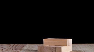 Tower blocks jenga oyunu binada toplamak. Hareket, siyah arka plan durdurmak