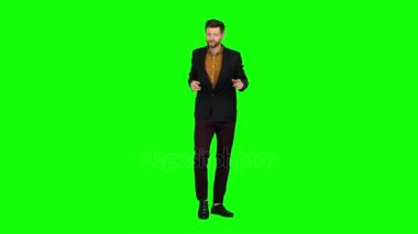 Adam dans ediyor, kadınlar, Göz kırpmalar ve gözleri vardır. Yeşil ekran