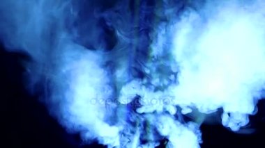 Film projektör, arka plan dumanlı karanlık Studio gelen ışık ışınları