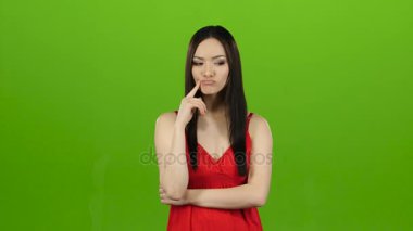 Asya düşünce meaning of life, dalgın ve odaklanmış hakkında. Yeşil ekran