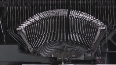 eski bir daktilo, 30'lu makine detayını