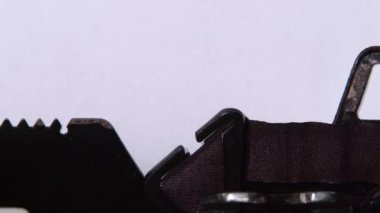 Word bir retro daktilo tarafından basılmış bir kitap sonu. Yakın çekim