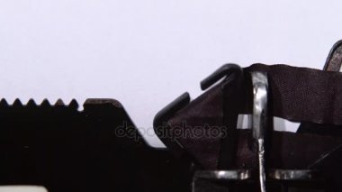 Bir daktilo kelime mümkündür. Yakın çekim