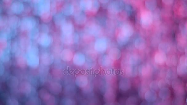 Delicado rosa azul círculo bokeh luzes abstrato fundo — Vídeo de Stock