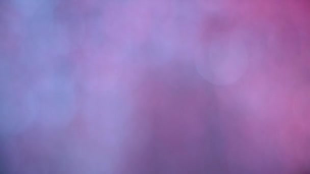 Blanco, rosa y azul degradado fondo borroso de bokeh — Vídeos de Stock