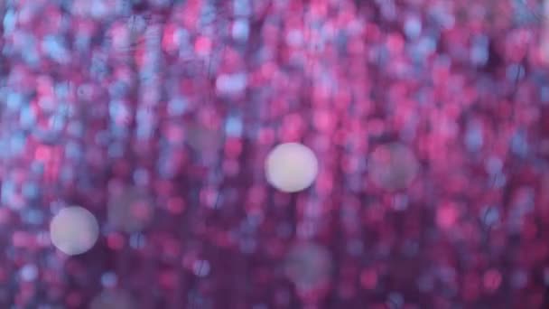 Intreepupil abstract glitter knipperende achtergrond. Wazig bokeh — Stockvideo