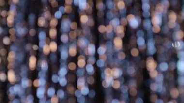 Bokeh yak²n altın, Mavi ışıklar ufuk arka plan