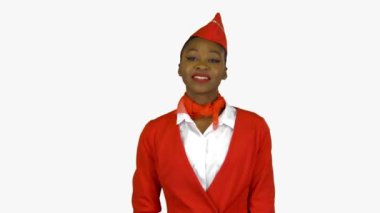 Afro Amerikan enerjik dans dans ediyor. Alfa kanalı