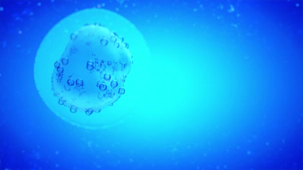 Virus Corona ou autre cellule dangereuse nageant à l'intérieur de l'organisme. Analyse cellulaire, injection de matériel biologique par aiguille dans la cellule, expérience ADN. Rendu 3D .