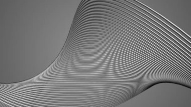 Krom kıvrımlı kablolarla soyut bir arka plan. Kusursuz döngü yapılabilir. Gri veya gümüş arkaplan