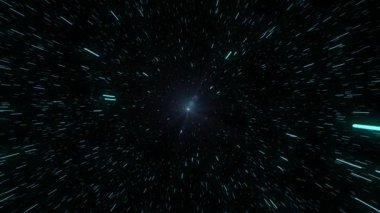 Sorunsuz döngü solucan deliği düz ile zaman ve mekan, warp dümdüz bu bilim kurgu