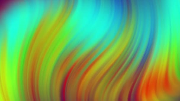 Bright coloré boucle sans couture torsadé dégradé background.3d rendre rangées colorées violet rouge jaune rayures bleues ondulation 