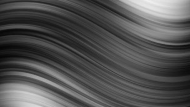 Fondo de gradiente retorcido de bucle transparente en blanco y negro. Diseño futurista difuminado abstracto — Vídeo de stock