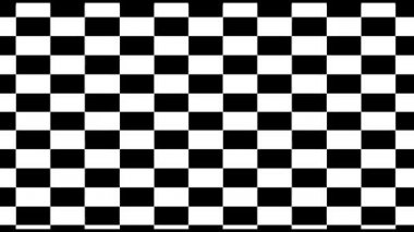 Siyah ve beyaz desenli kontroller dikey. Gelecekteki geometrik desenler hareket arkaplanı