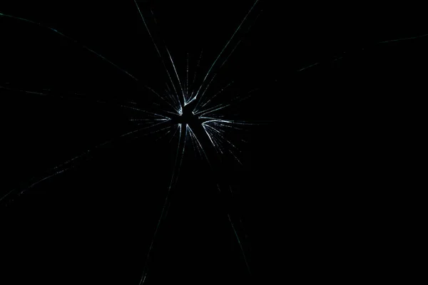 壊れたガラスの暗い背景 — ストック写真